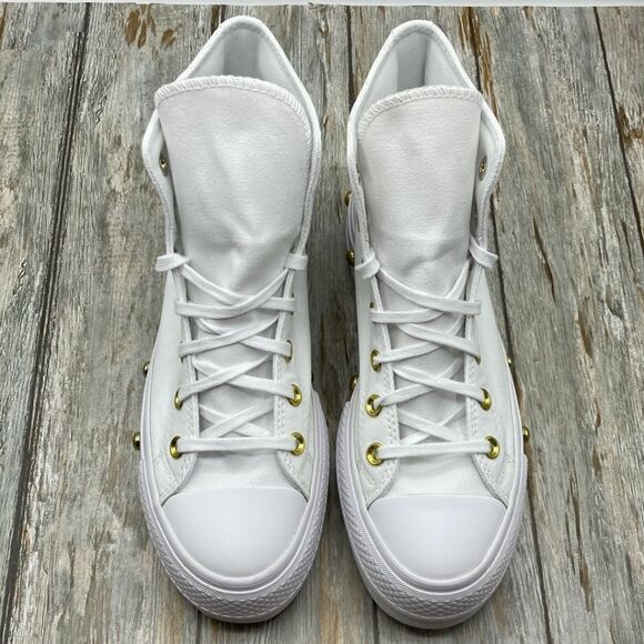 Converse Chuck Taylor All Star Lift Platform Star Studded Sneaker Shoes Size 8 - Picture 4 of 15